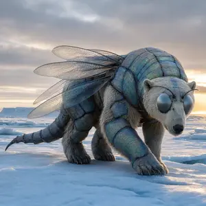 Dragonfly + Polar bear
